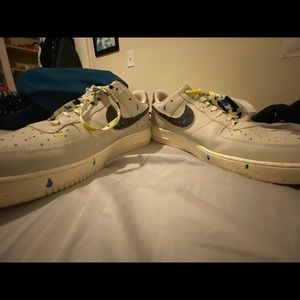 Nike Air Force 1 painted